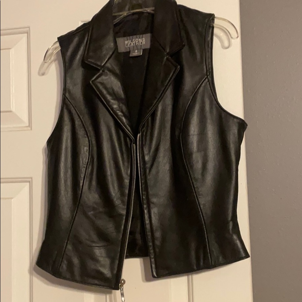 Leather vest